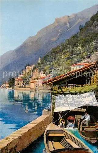 AK / Ansichtskarte  San_Mamette_Lago_di_Lugano_IT Teilansicht 