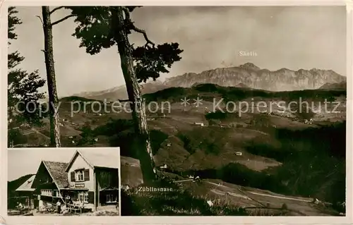 AK / Ansichtskarte Dicken_Degersheim_SG Sommerpension Bergli Panorama Zueblinsnase 