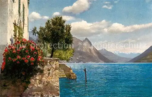 AK / Ansichtskarte Gandria_Lago_di_Lugano Panorama Gandria_Lago_di_Lugano