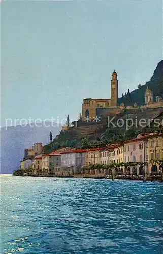 AK / Ansichtskarte Morcote_Lago_di_Lugano_TI Panorama 