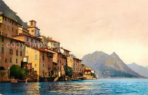AK / Ansichtskarte Gandria_Lago_di_Lugano Panorama Gandria_Lago_di_Lugano