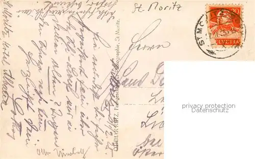 AK / Ansichtskarte St_Moritz_GR Winterpanorama St_Moritz_GR