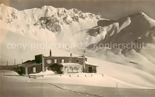 AK / Ansichtskarte Parsennhuette_2205m_Davos_GR Winterpanorama 