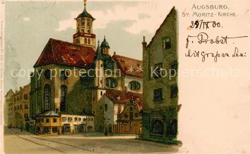 AK / Ansichtskarte 73801390 Augsburg St. Moritz Kirche Augsburg