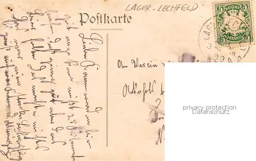 AK / Ansichtskarte  Lager_Lechfeld_Truppenuebungsplatz_Schwabmuenchen Barackenlager 