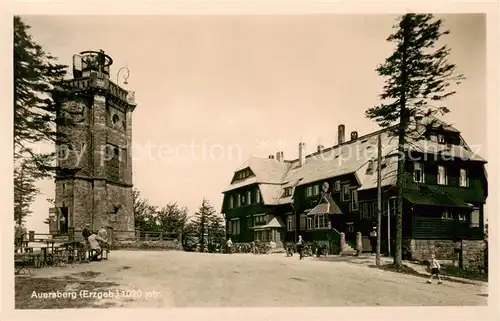 AK / Ansichtskarte  Auersberg_Wildenthal_Erzgebirgskreis Gaststaette Aussichtsturm 