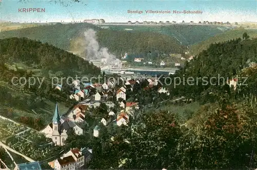 AK / Ansichtskarte 73801412 Krippen_Bad_Schandau Sendings Villenkolonie Neu Schandau Krippen_Bad_Schandau