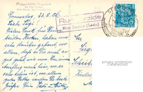 AK / Ansichtskarte  Sebnitz Berggaststaette Ungerberg Sebnitz