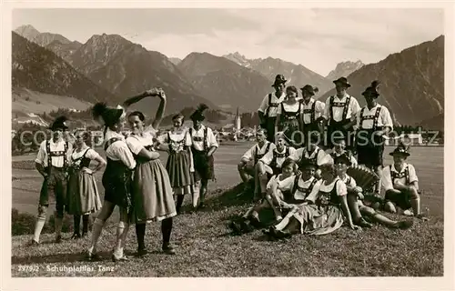 AK / Ansichtskarte  Oberstdorf Original Schuhplattler Tanz Oberstdorf