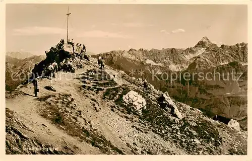 AK / Ansichtskarte 73801434 Oberstdorf Nebelhorn Gipfel  Oberstdorf