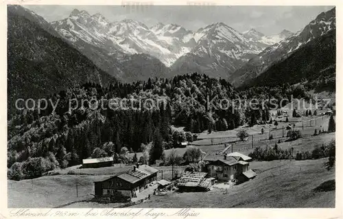 AK / Ansichtskarte  Schwand_Oberstdorf Panorama Schwand_Oberstdorf