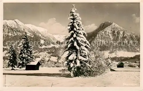 AK / Ansichtskarte  Oberstdorf Winterpanorama Oberstdorf