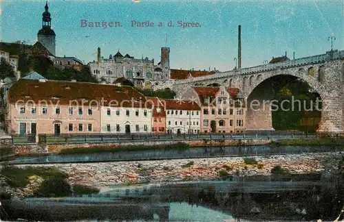 AK / Ansichtskarte  Bautzen Partie an der Spree Bautzen