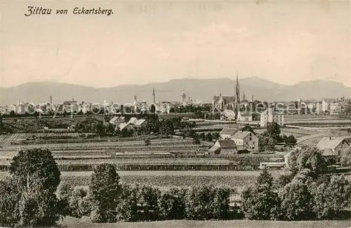 AK / Ansichtskarte  Zittau Blick vom Eckartsberg Zittau