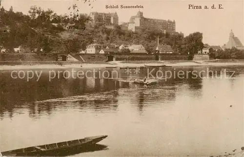 AK / Ansichtskarte  Pirna_Elbe Schloss Sonnenstein 