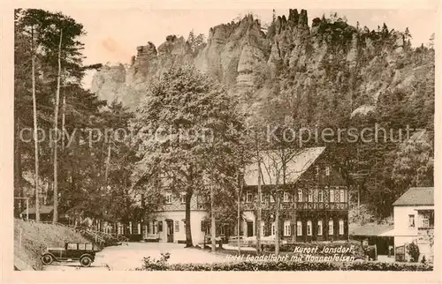 AK / Ansichtskarte  Jonsdorf Hotel Gondelfahrt mit Nonnenfelsen Jonsdorf