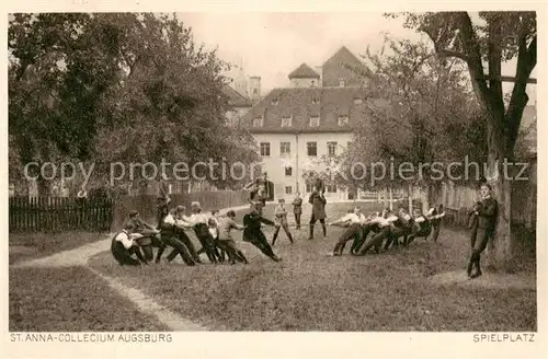 AK / Ansichtskarte  Augsburg St. Anna Collegium Spielplatz Augsburg