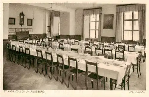 AK / Ansichtskarte  Augsburg St. Anna Collegium Speisesaal Augsburg