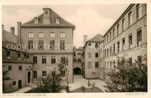 AK / Ansichtskarte 73801543 Augsburg St. Anna Collegium Vorderer Hof Augsburg