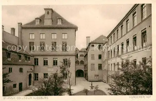 AK / Ansichtskarte  Augsburg St. Anna Collegium Vorderer Hof Augsburg