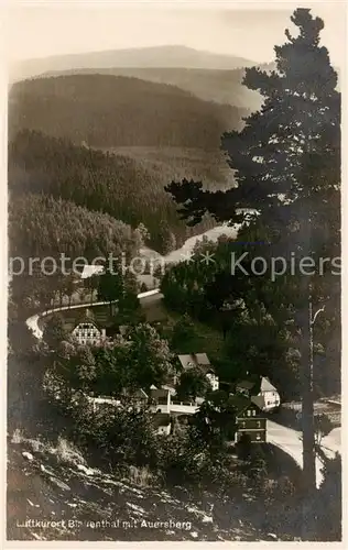 AK / Ansichtskarte  Blauenthal_Erzgebirge mit Auersberg Blauenthal_Erzgebirge