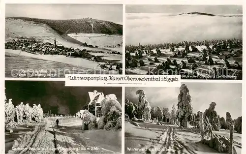 AK / Ansichtskarte  Oberwiesenthal_Erzgebirge Fichtelberg Keilberg Sachsen Baude Winterwald Feldpost Oberwiesenthal Erzgebirge