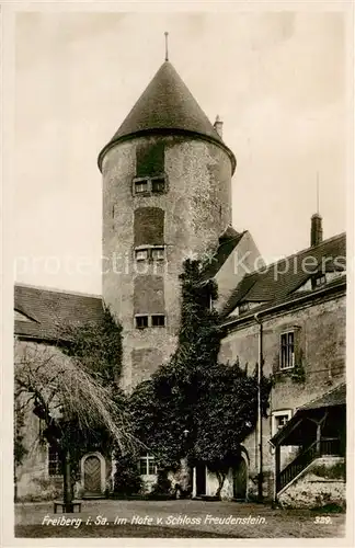 AK / Ansichtskarte  Freiberg__Sachsen Im Hof von Schloss Freudenstein 