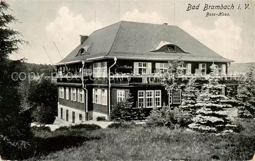 AK / Ansichtskarte  Bad_Brambach Bose Haus Bad_Brambach