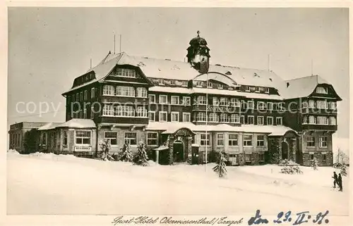 AK / Ansichtskarte  Oberwiesenthal_Erzgebirge Sport Hotel Oberwiesenthal Erzgebirge