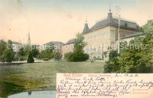 AK / Ansichtskarte  Bad_Elster Koenigl Kurhaus Bad_Elster