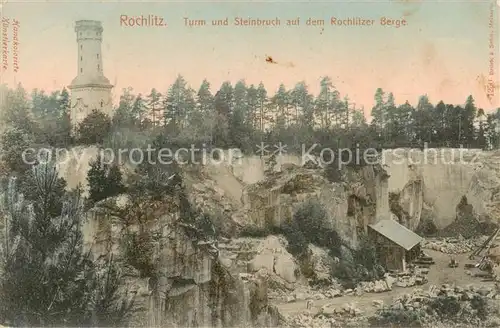 AK / Ansichtskarte  Rochlitz__Sachsen Turm und Steinbruch auf dem Rochlitzer Berg 