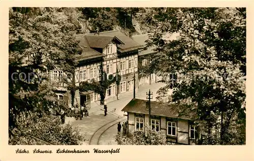 AK / Ansichtskarte  Saechsische_Schweiz Lichtenhainer Wasserfall Saechsische Schweiz