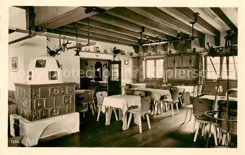 AK / Ansichtskarte  Hohenschwangau Café und Weinstube Kainz Gaststube Kamin Hohenschwangau