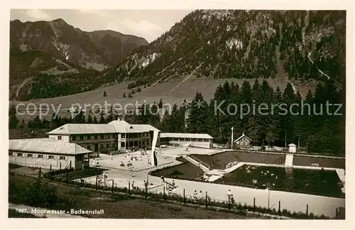 AK / Ansichtskarte  Oberstdorf Moorwasser Badeanstalt Allgaeuer Alpen Oberstdorf