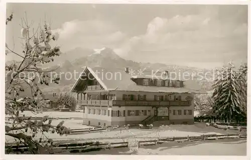 AK / Ansichtskarte  Oberstdorf Hotel Pension Kappelerhaus Winterlandschaft Allgaeuer Alpen Oberstdorf