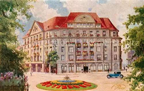 AK / Ansichtskarte  Dresden_Elbe Palasthotel Weber Kuenstlerkarte 