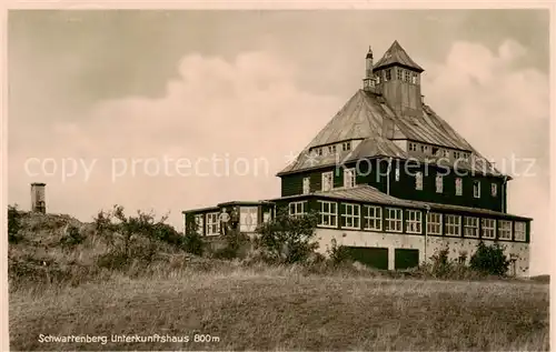 AK / Ansichtskarte  Schwartenberg_Erzgebirge Unterkunftshaus Schwartenberg Erzgebirge