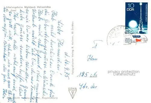 AK / Ansichtskarte  Hohenfichte Erholungsheim Waldpark Grosser Saal Hohenfichte