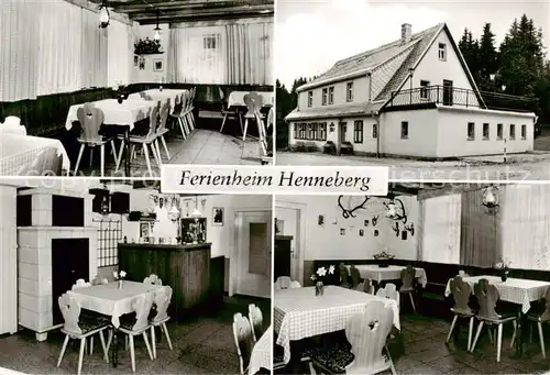 AK / Ansichtskarte  Johanngeorgenstadt Ferienheim Henneberg Gastraeume Johanngeorgenstadt