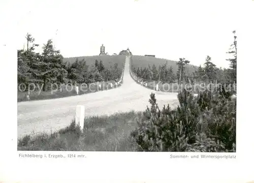 AK / Ansichtskarte  Fichtelberg_Oberwiesenthal Fichtelberghaus mit Aussichtsturm Fichtelberg