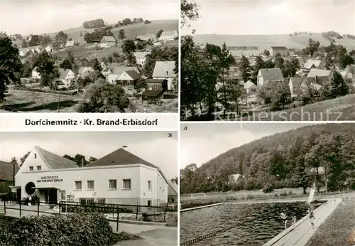 AK / Ansichtskarte  Dorfchemnitz_Zwoenitz Panorama Gaststaette Am Chemnitzbach Freibad Dorfchemnitz Zwoenitz