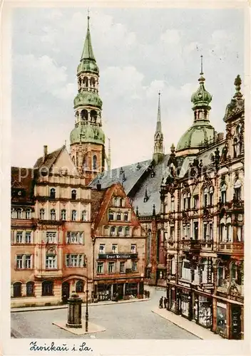 AK / Ansichtskarte  Zwickau__Sachsen Stadtplatz 