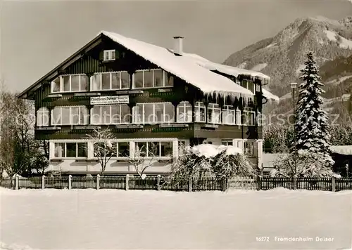 AK / Ansichtskarte 73801821 Oberstdorf Fremdenheim Deiser Oberstdorf