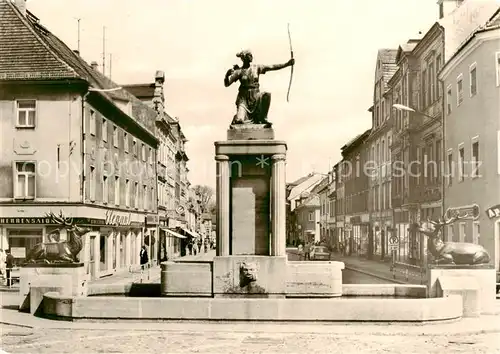 AK / Ansichtskarte  Grossenhain_Sachsen Dianabrunnen auf dem Karl Marx Platz Grossenhain Sachsen