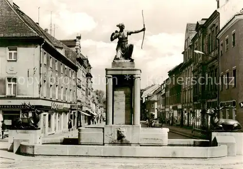 AK / Ansichtskarte  Grossenhain_Sachsen Dianabrunnen auf dem Karl Marx Platz Grossenhain Sachsen