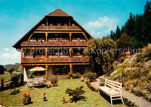 AK / Ansichtskarte  Saig_Schwarzwald Pension Waldeck Saig Schwarzwald