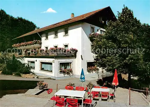 AK / Ansichtskarte  Pottenstein_Oberfranken Gasthof Pension Zur Burgruine Pottenstein_Oberfranken