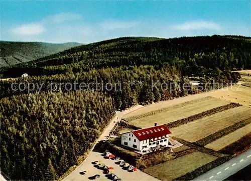 AK / Ansichtskarte  Siedelsbrunn Cafe Pension Maienhof Fliegeraufnahme Siedelsbrunn