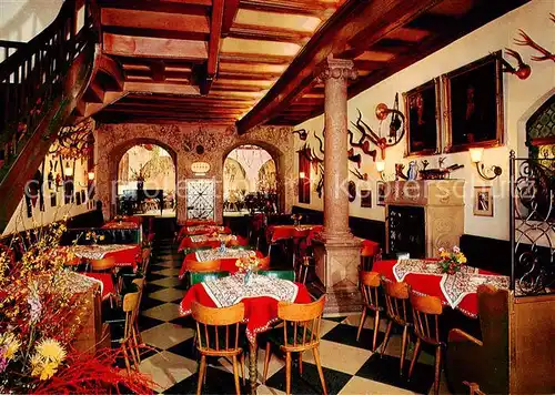 AK / Ansichtskarte  Rothenburg__Tauber Baumeisterhaus Cafe Restaurant 