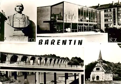 AK / Ansichtskarte Barentin Abbe Cochet Theatre Montdory Viaduc et Autoroute Saint Helier Barentin